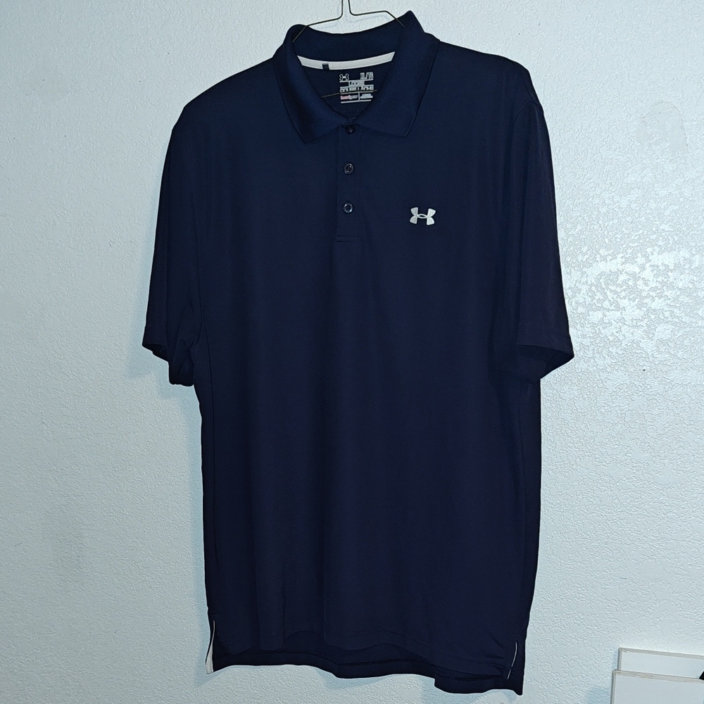 Under Armour Men's Navy Polo Shirt XL